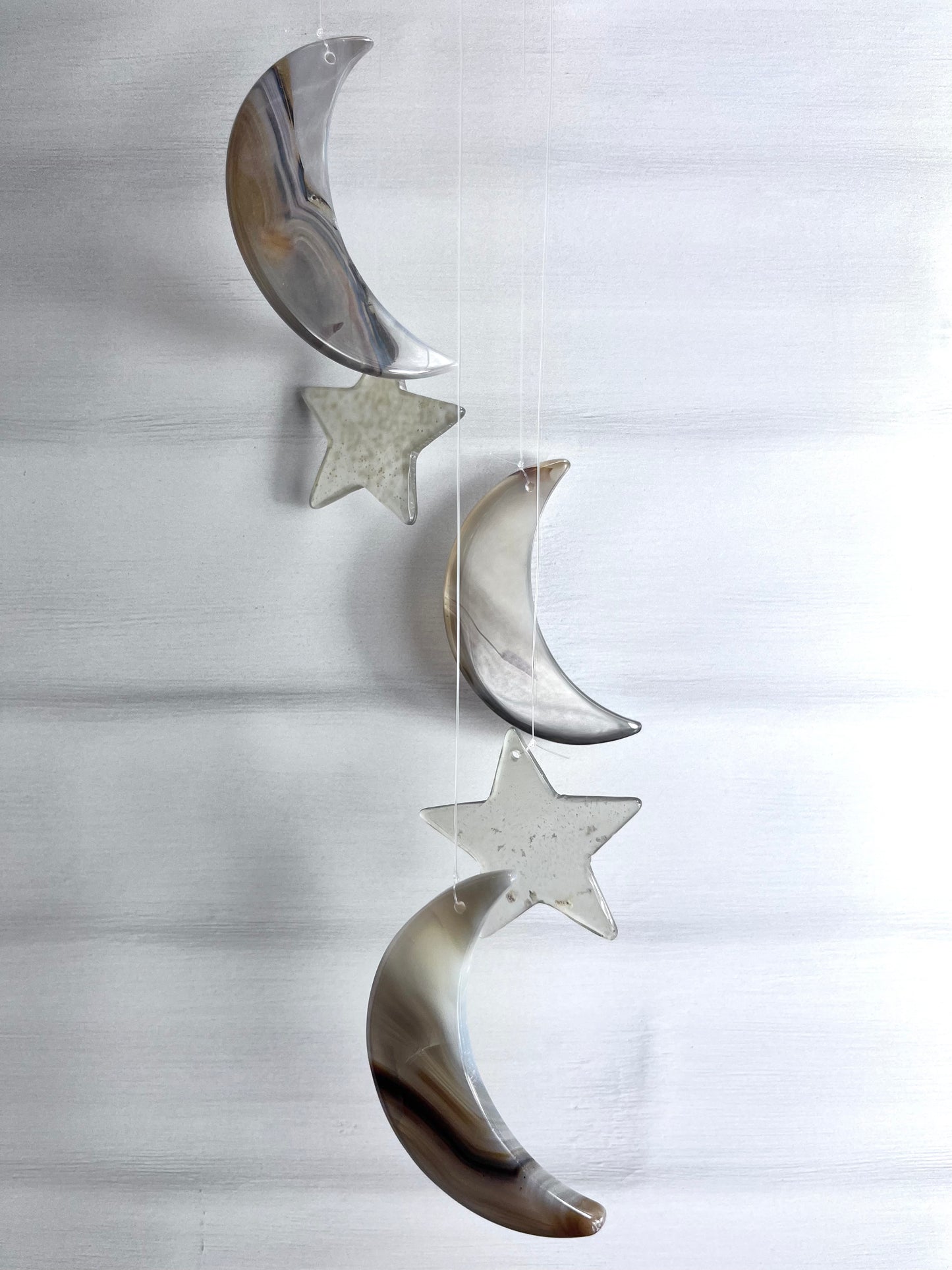 Agate Moon And Stars Wind chime (Natural)