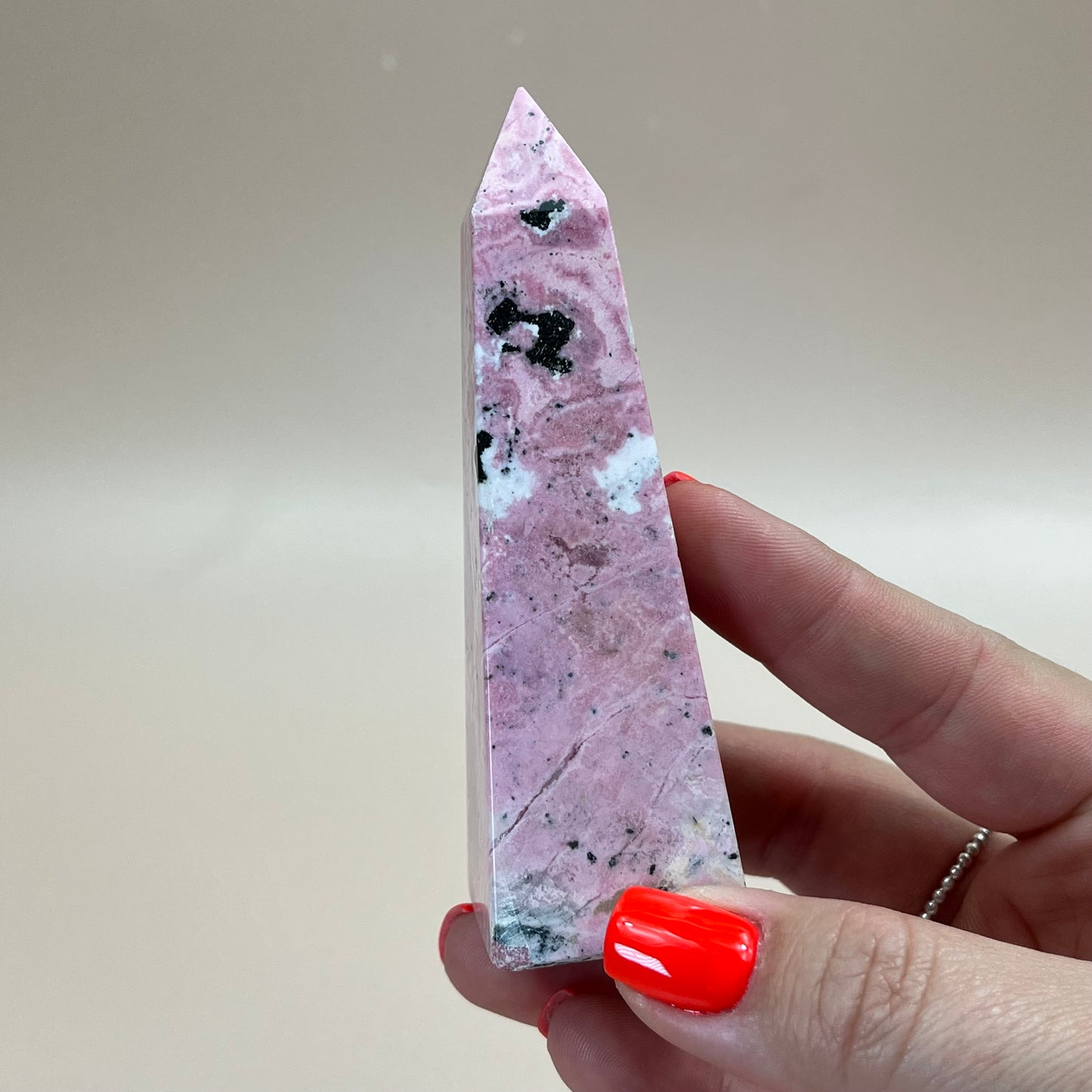 Peruvian Rhodonite Obelisk