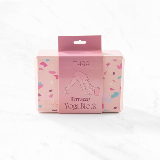 Printed Yoga Blocks: Terrazzo