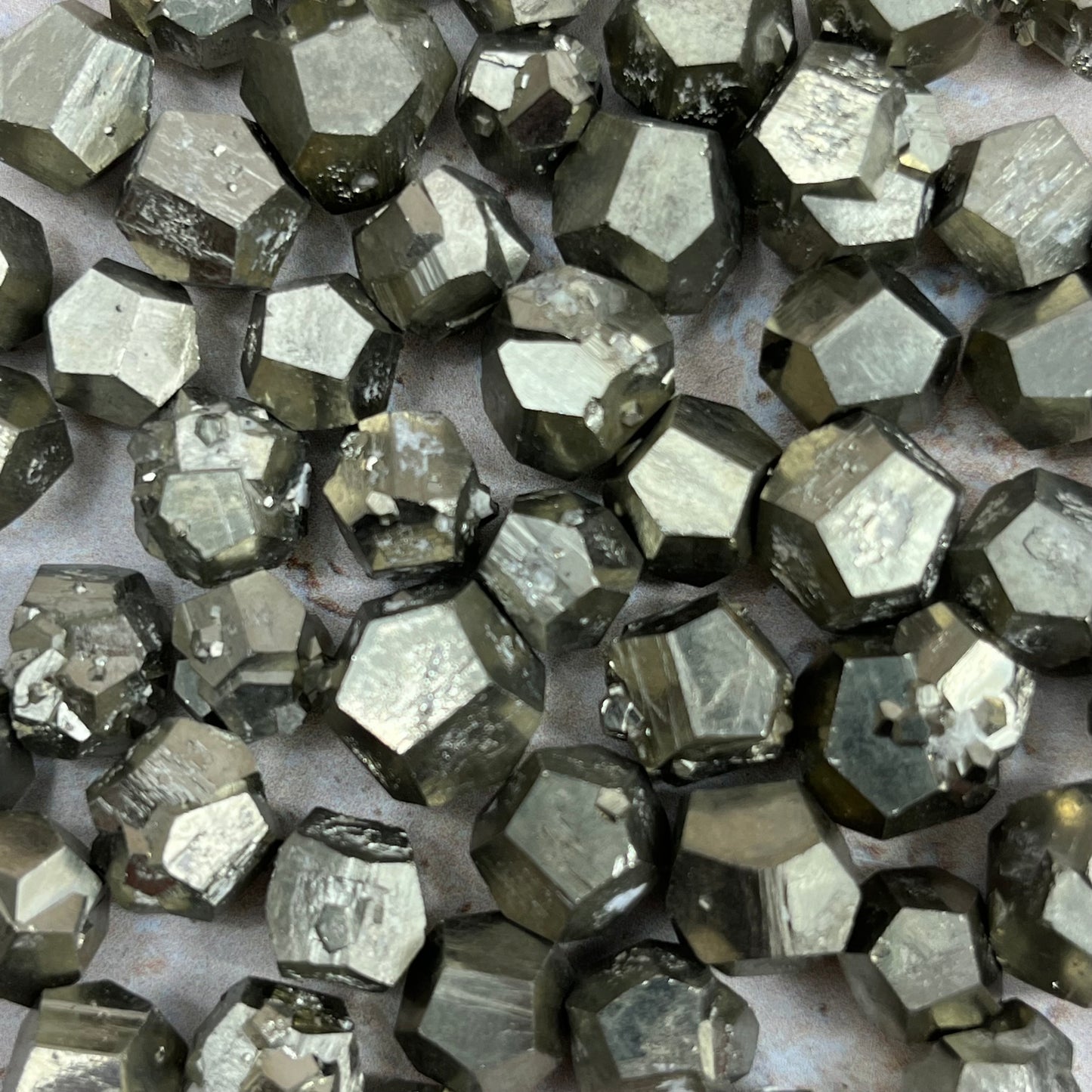 Pyrite Hexagon Tumble Stone