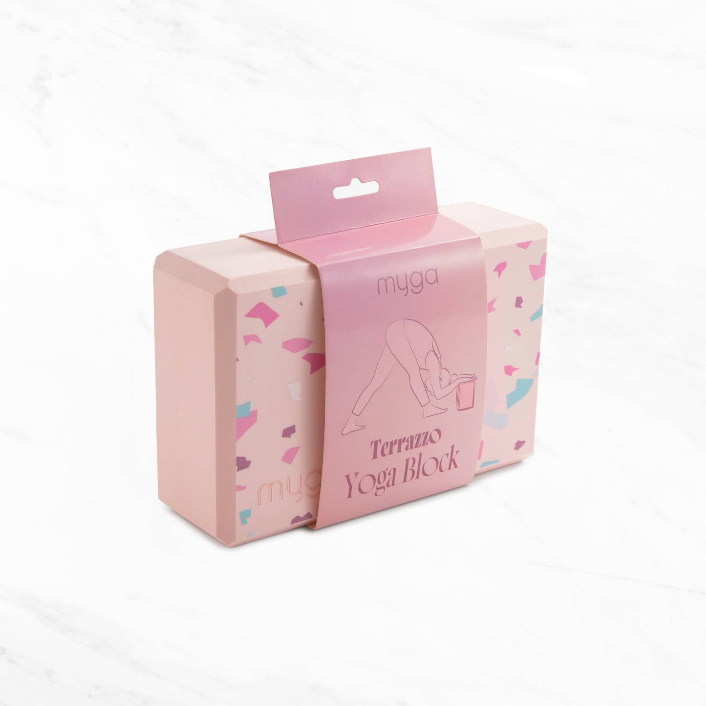 Printed Yoga Blocks: Terrazzo