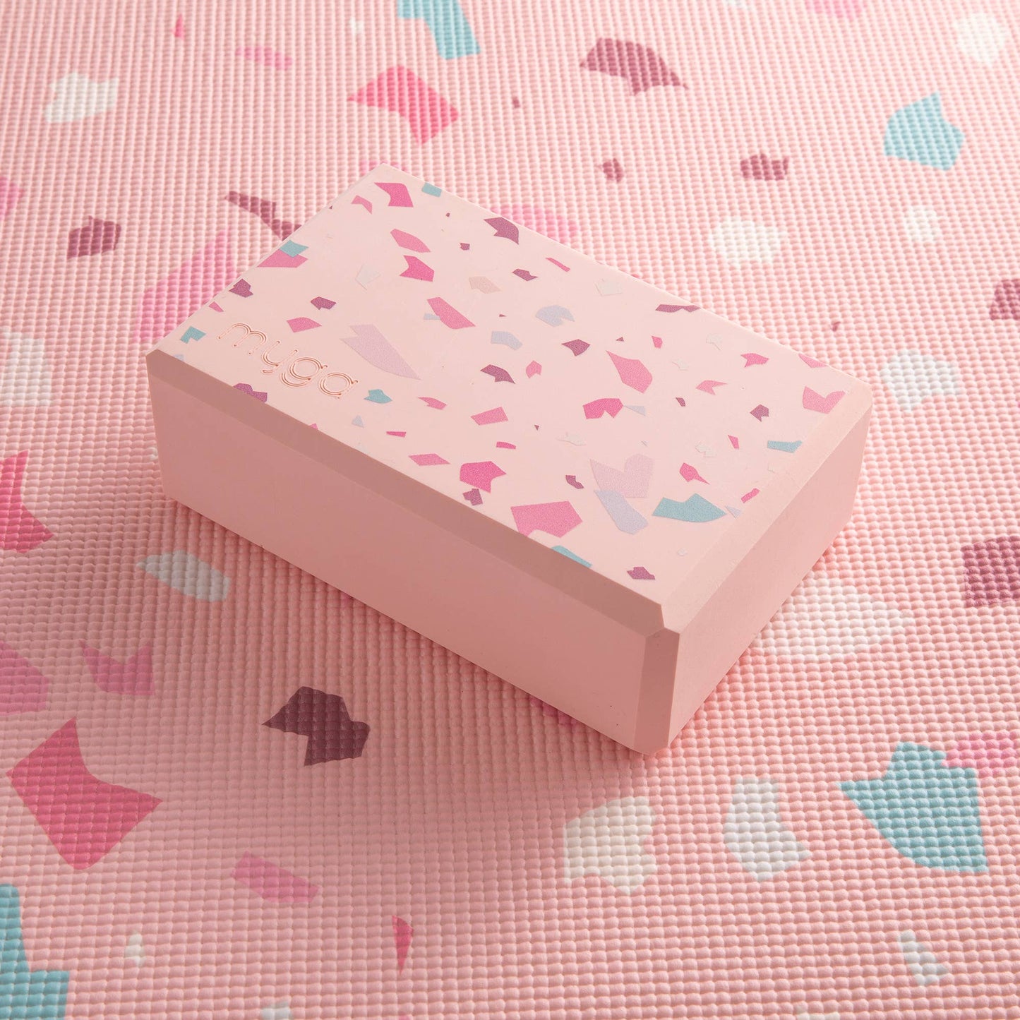 Printed Yoga Blocks: Terrazzo