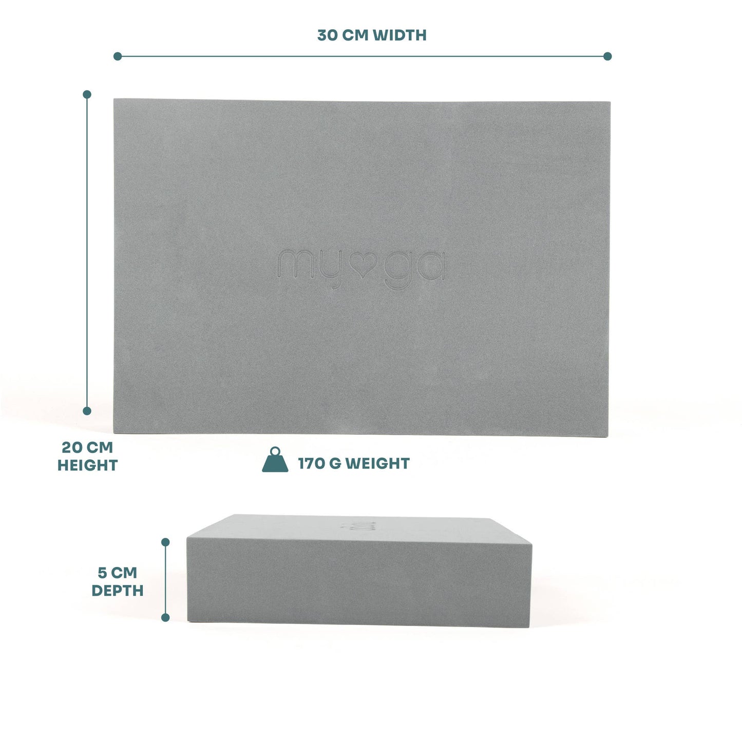 Extra Large Foam Yoga Blocks: Turquoise