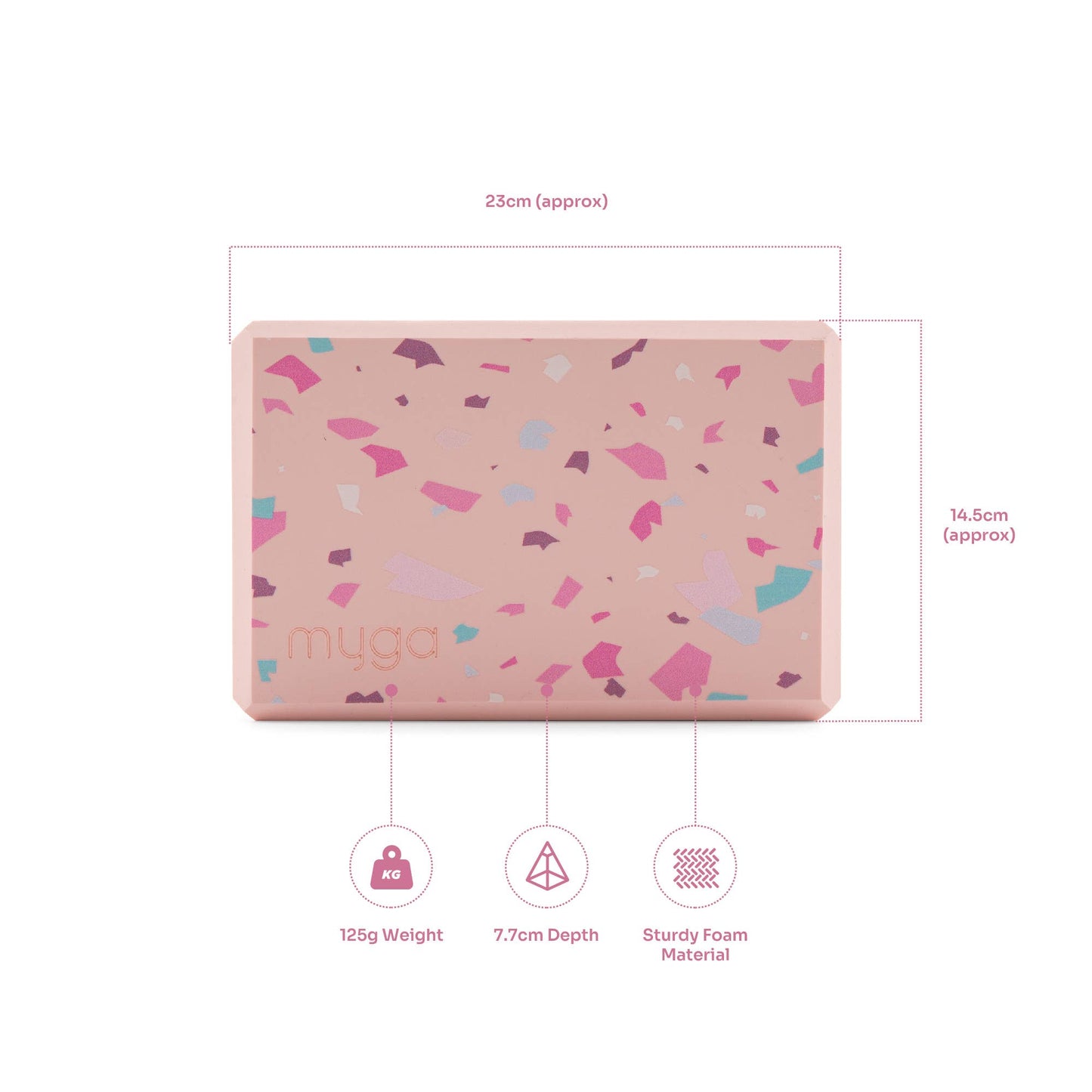Printed Yoga Blocks: Terrazzo