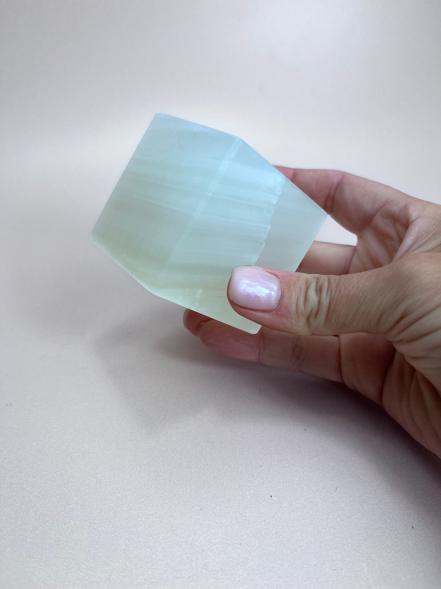 White Aragonite Cube