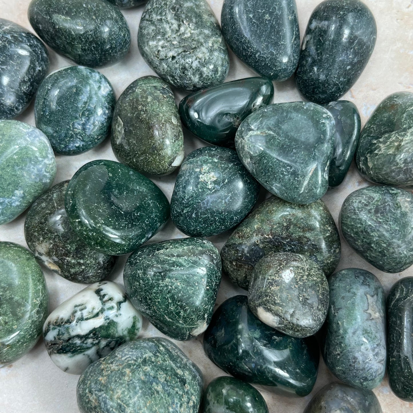 Moss Agate Tumble Stone