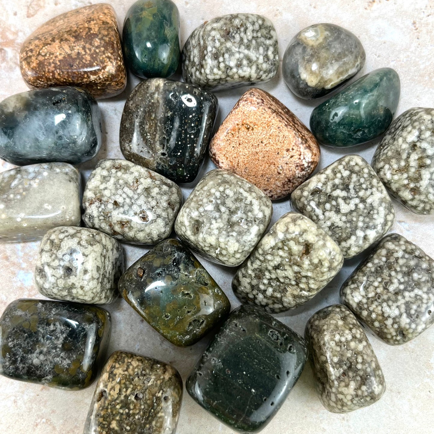 Ocean Jasper Tumblestone