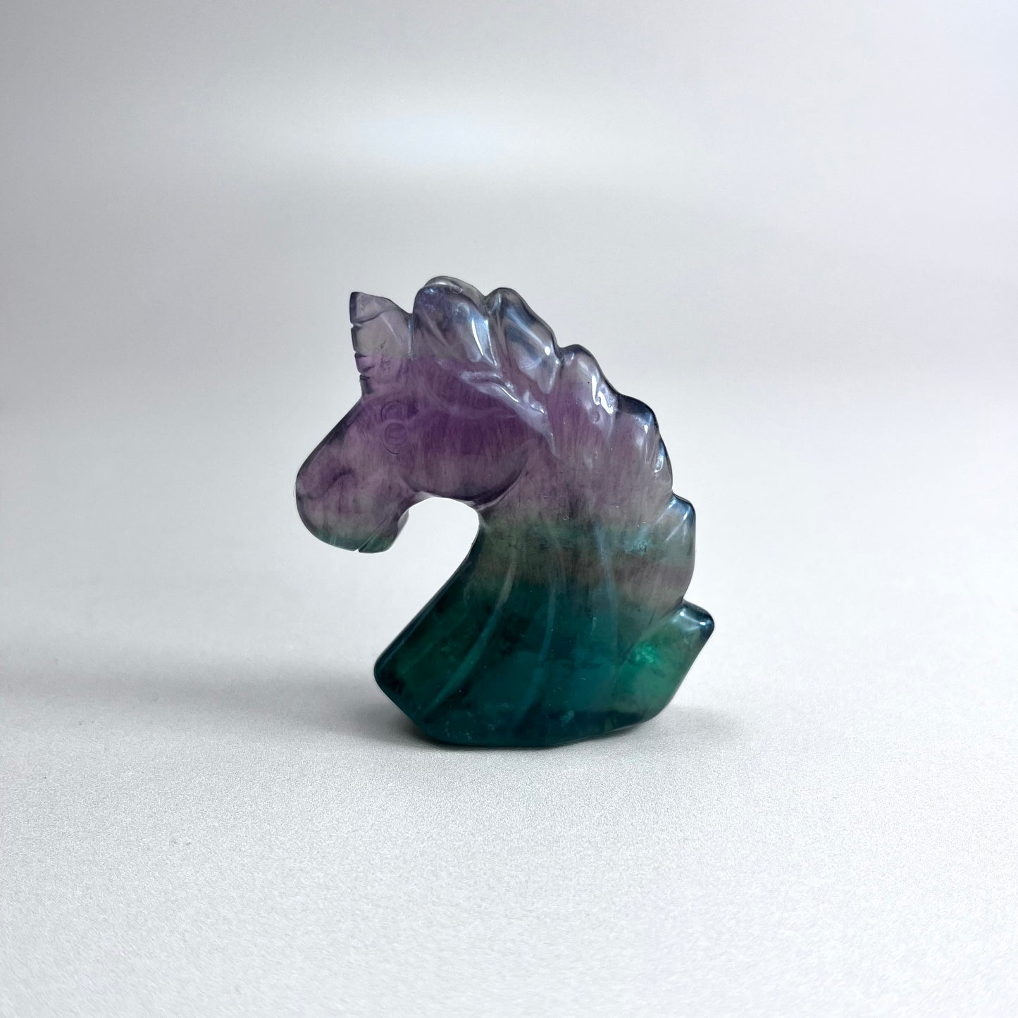 Fluorite Unicorn Head