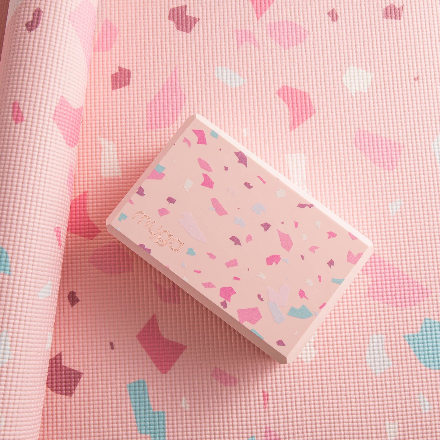 Printed Yoga Blocks: Terrazzo