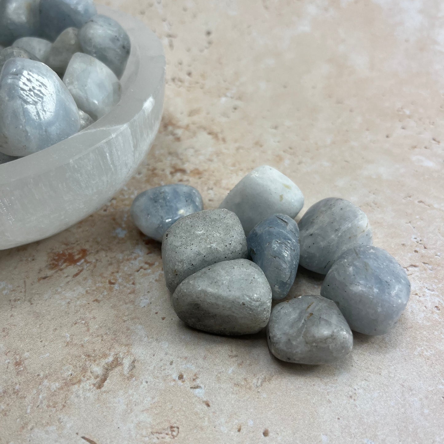 Blue Calcite Tumble Stone