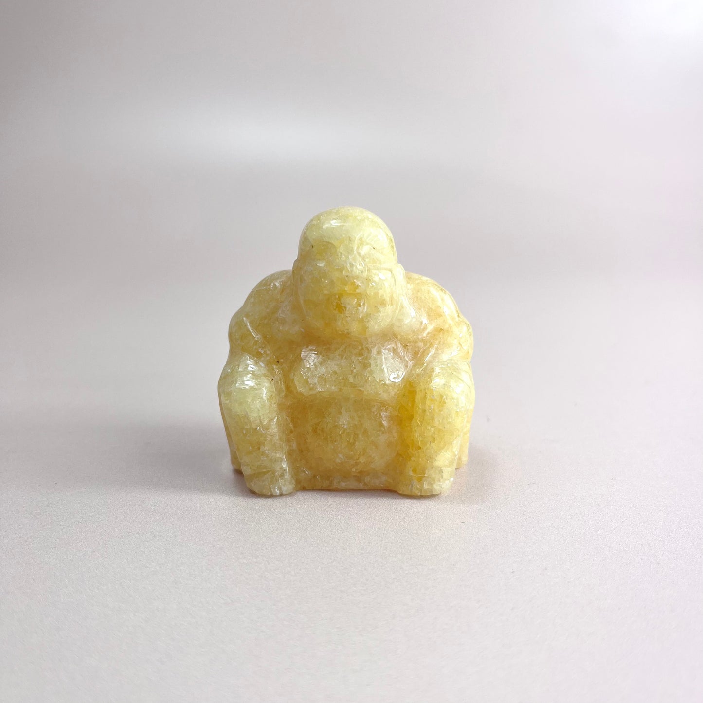 Orange Calcite Buddha