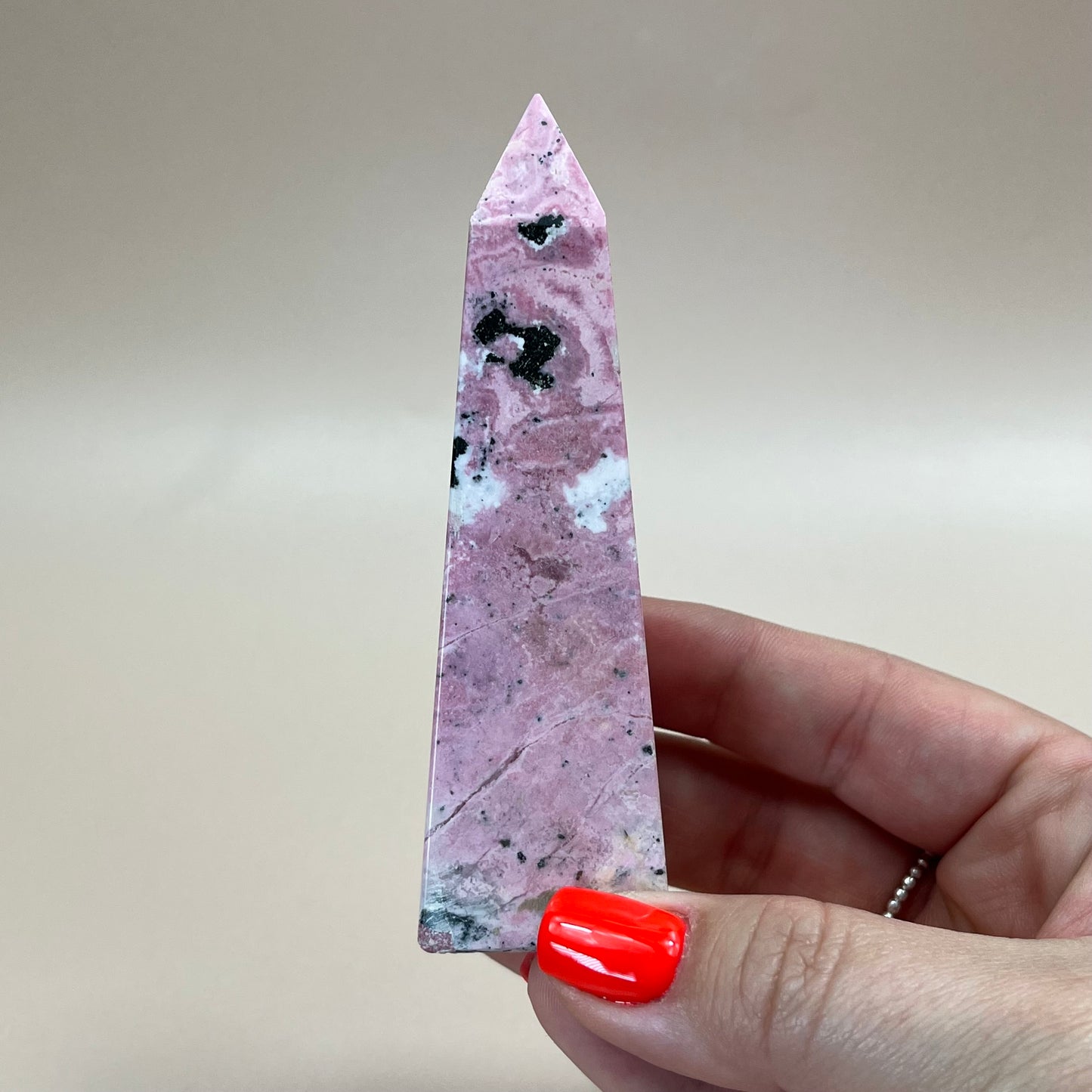 Peruvian Rhodonite Obelisk