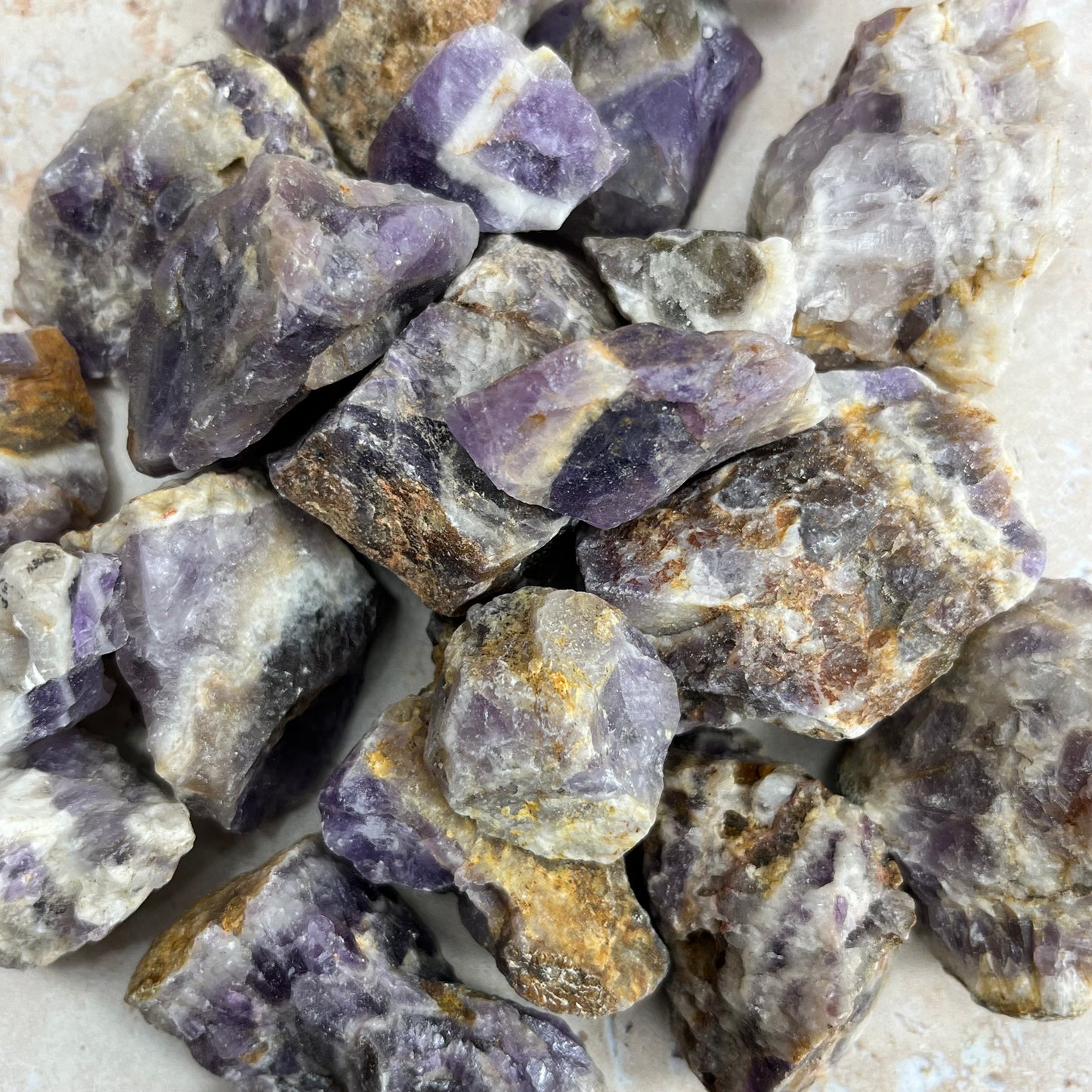 Chevron Amethyst Rough Piece