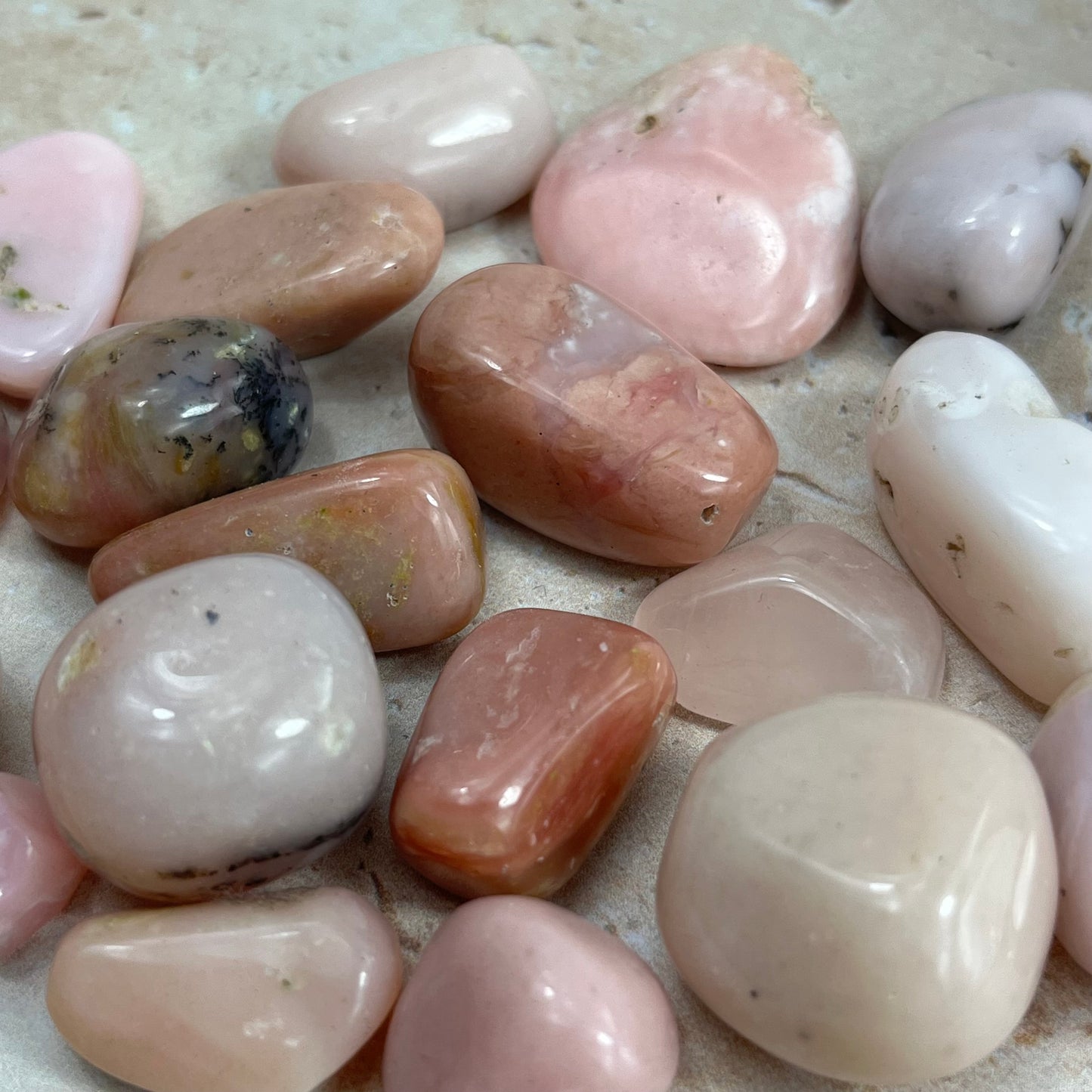 Pink Opal Tumble Piece