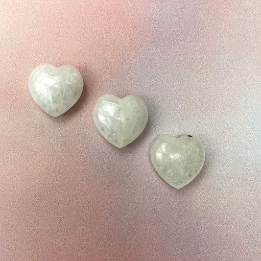 Clear Quartz Baby Heart
