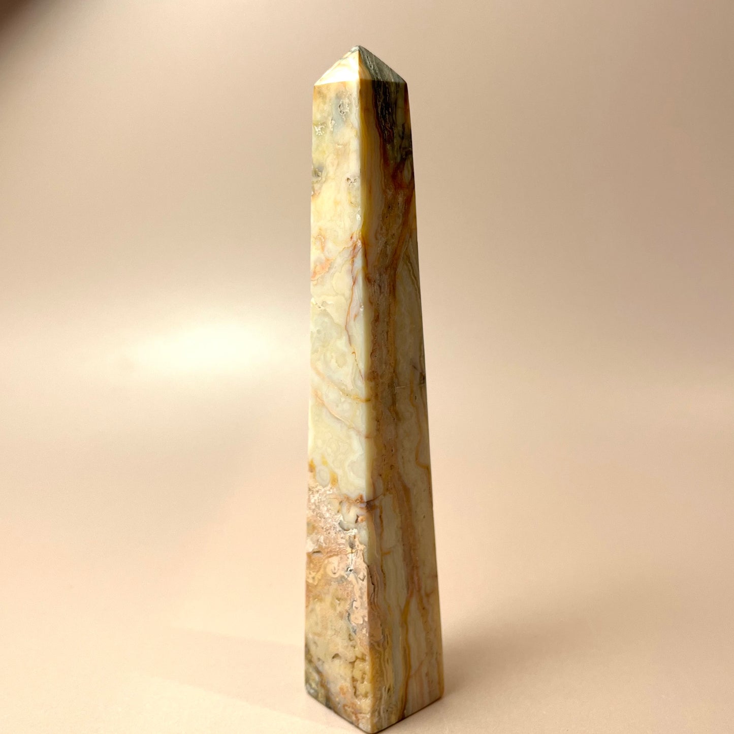 Crazy Lace Agate Obelisk