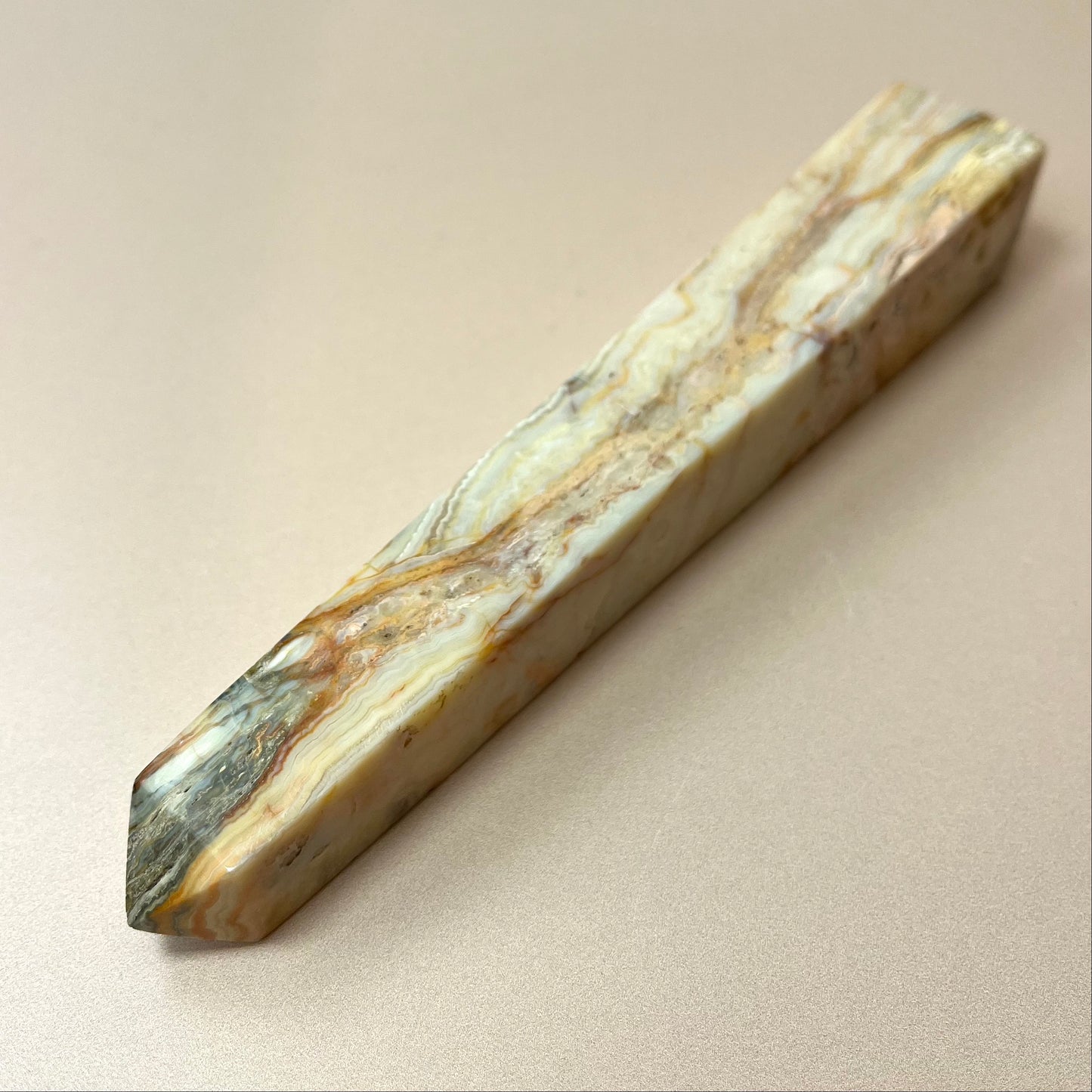 Crazy Lace Agate Obelisk