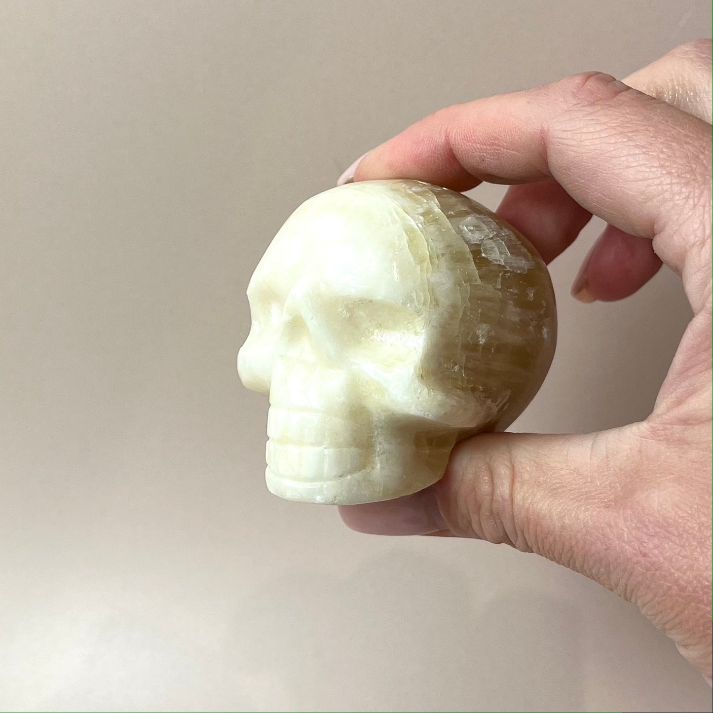 Pineapple Himalayan Calcite Skull