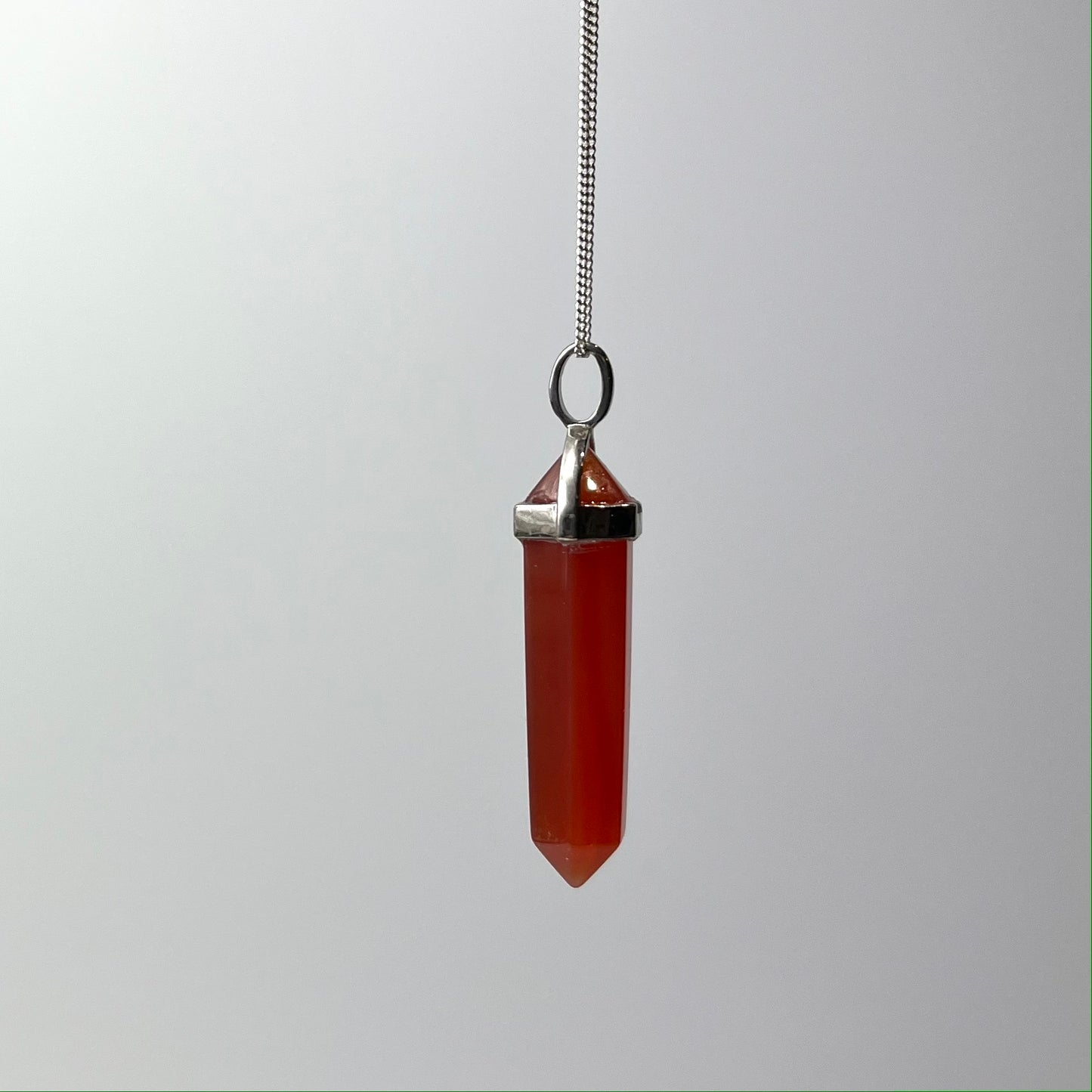Carnelian Double Point Pendant Sterling Silver (925)