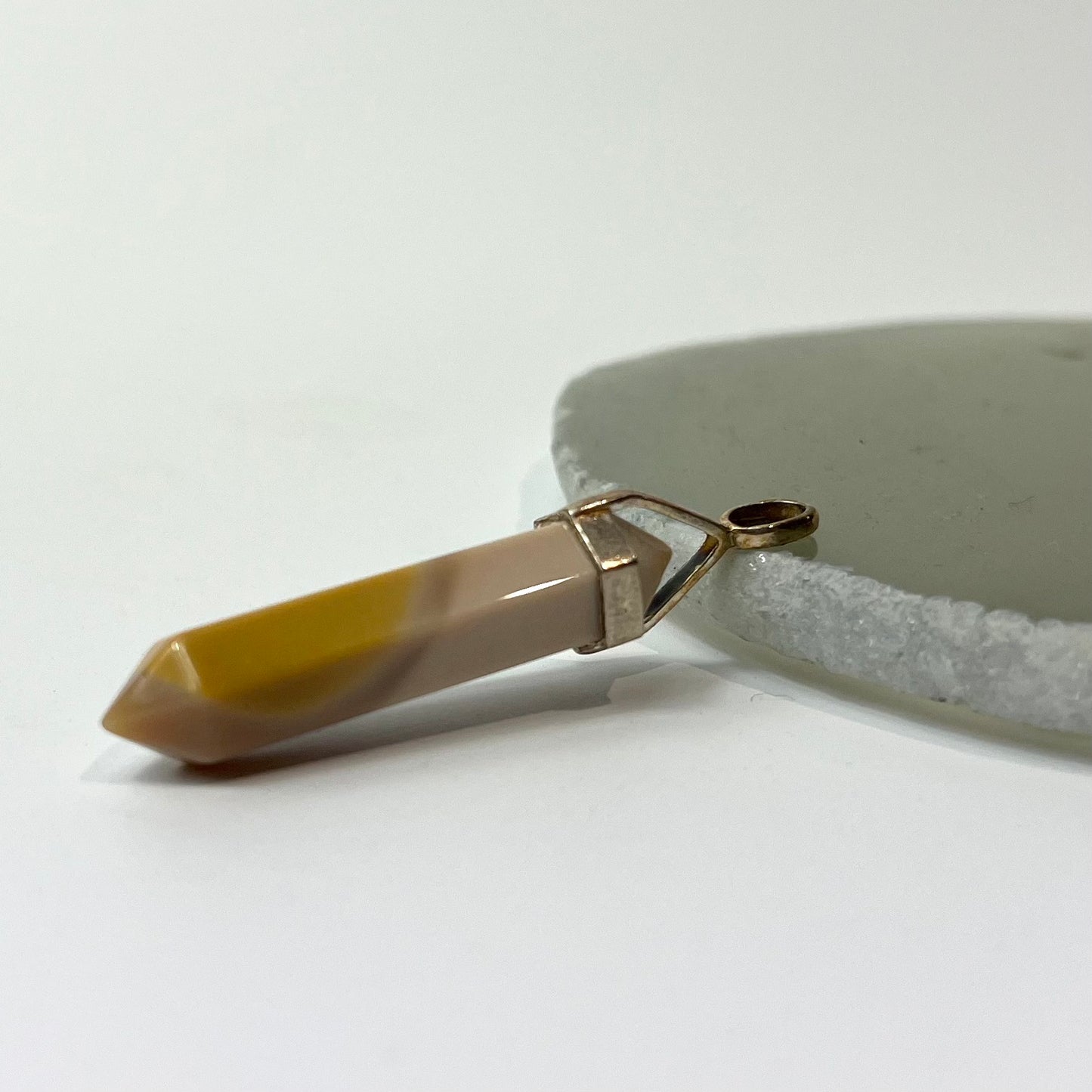 Mookaite Double Point Pendant (925 Sterling silver)