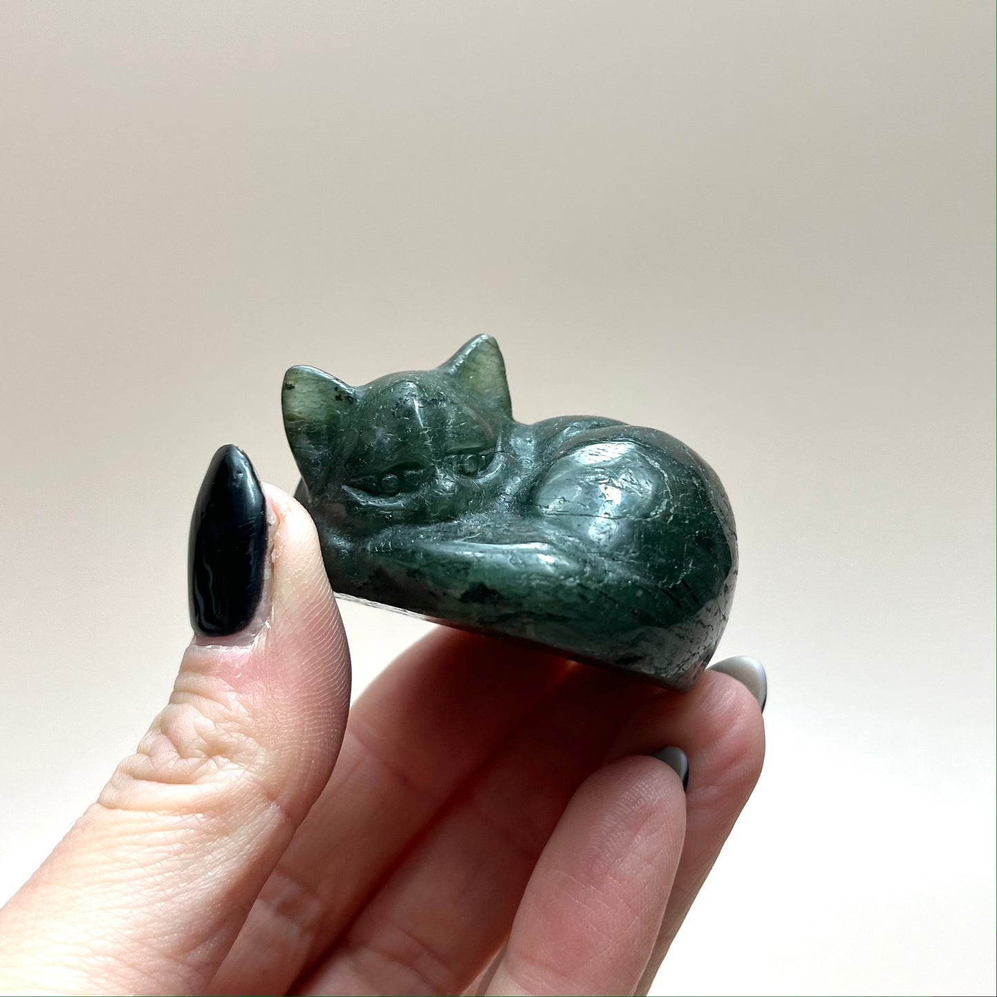 Labradorite Sleeping Cat