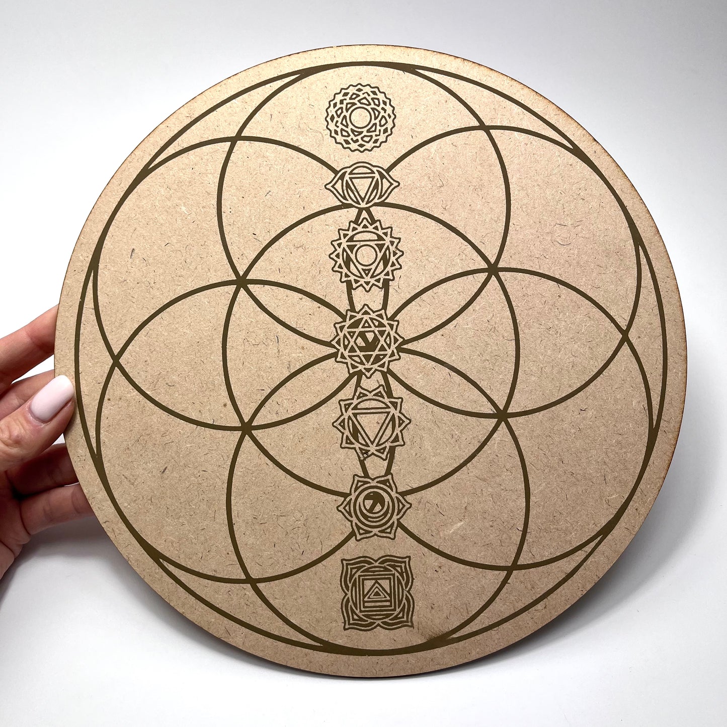 Wooden Chakra Grid Board