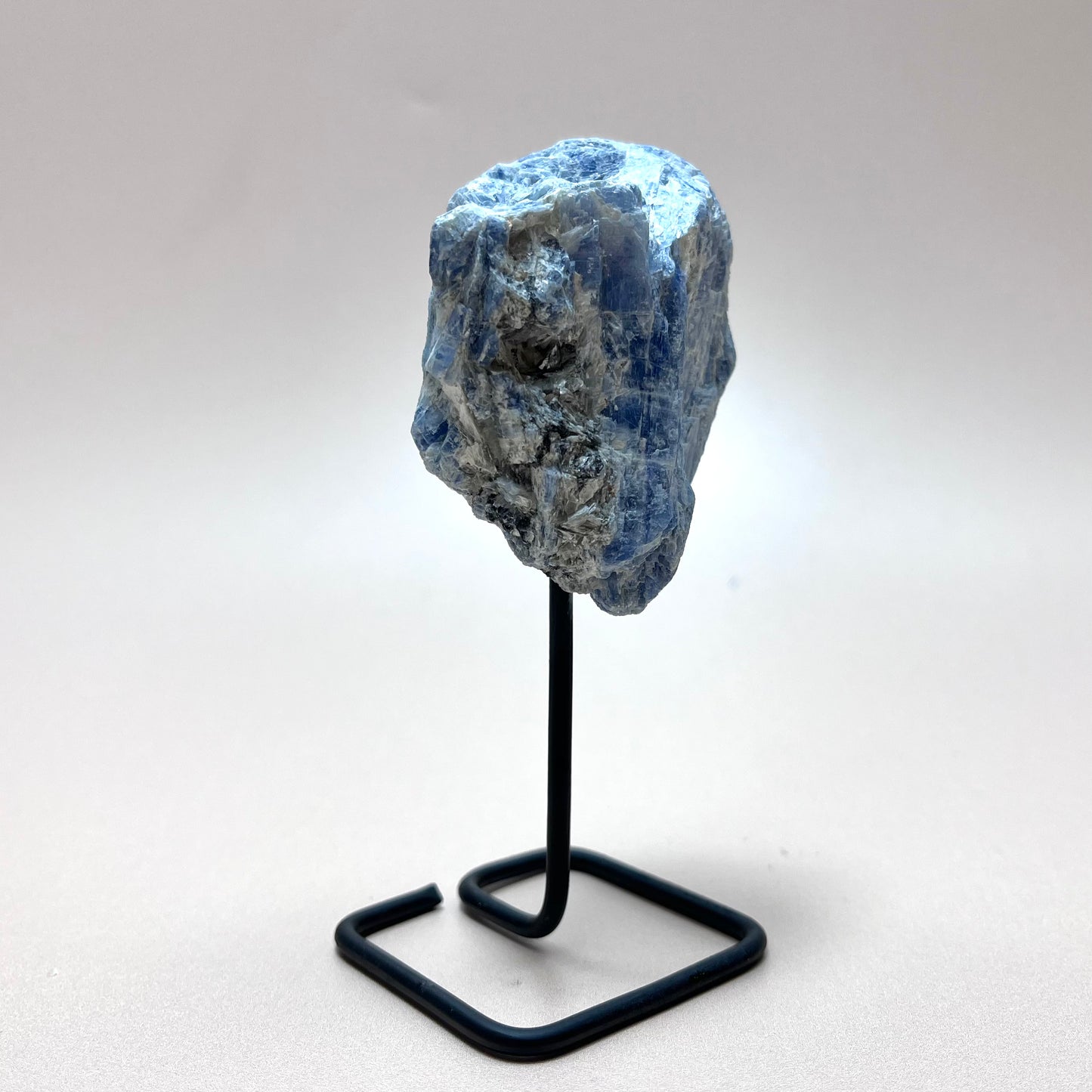 Raw Blue Kyanite Piece On Stand