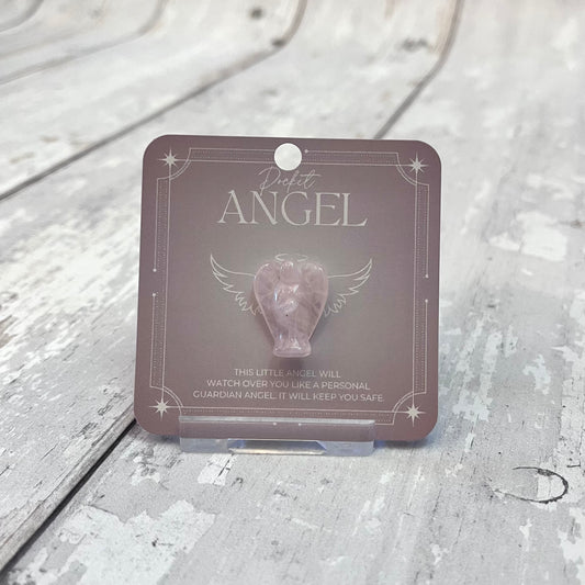 Rose Quartz Pocket Angel