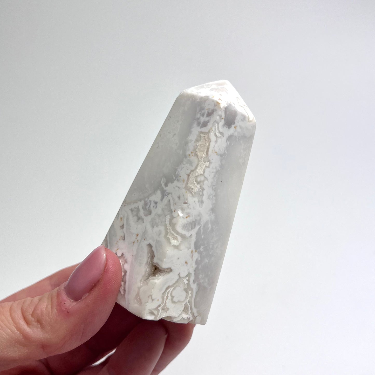 Snowy Quartz Obelisk