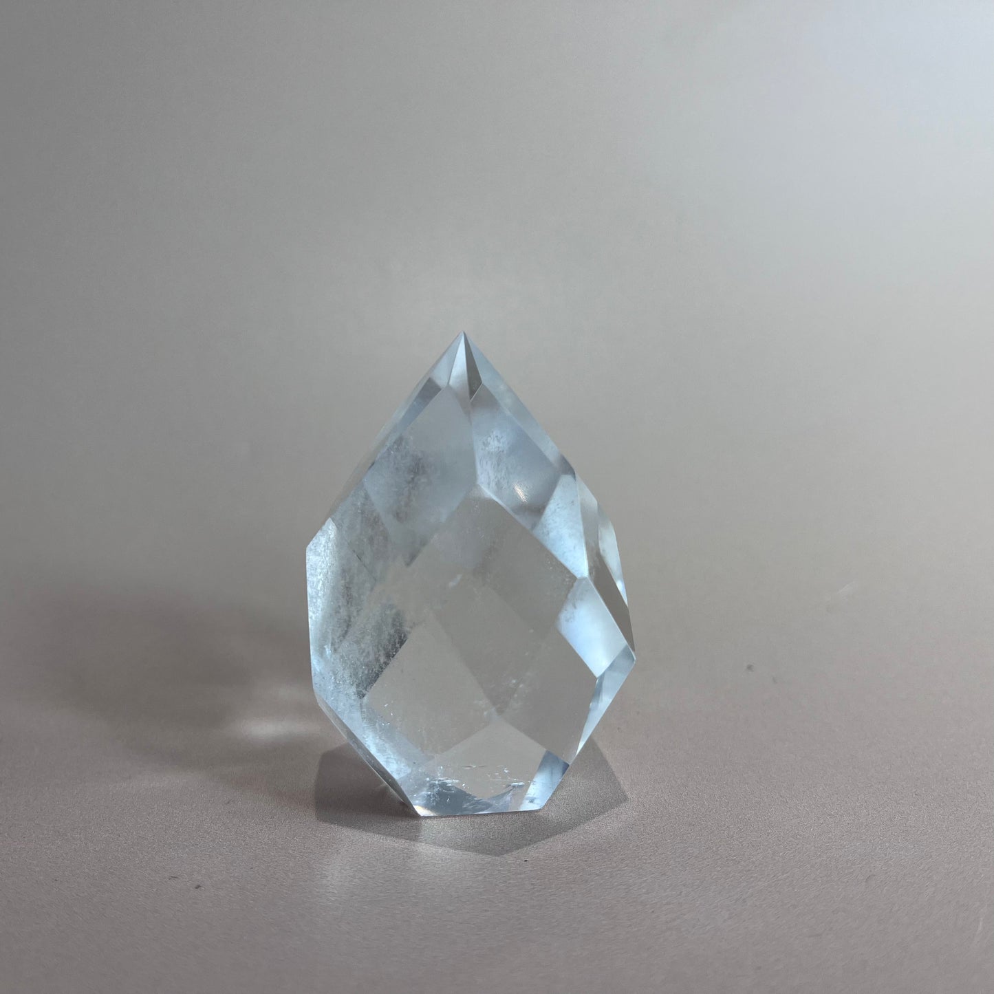 Faceted Clear Quartz Teardrop