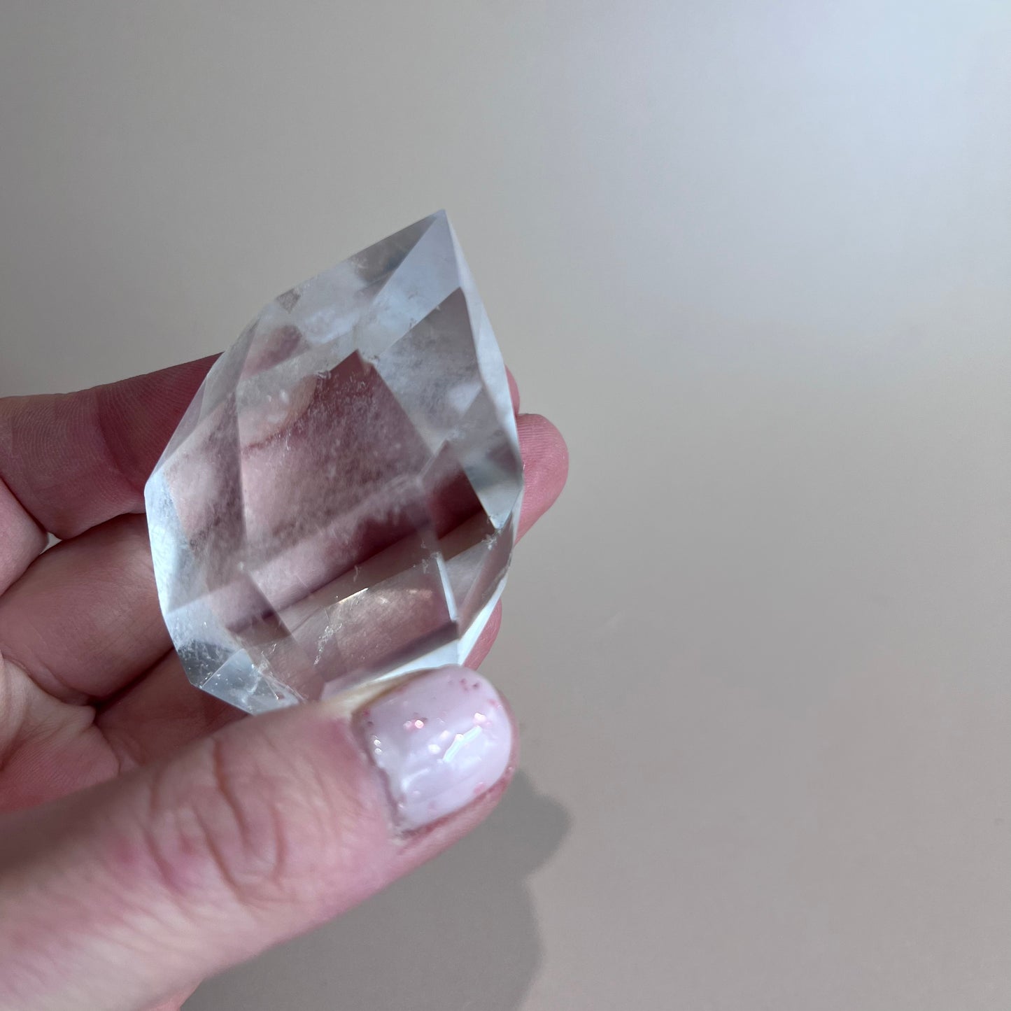 Faceted Clear Quartz Teardrop