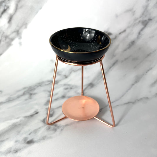 Purple Constellation Oil Burner on Metal Base