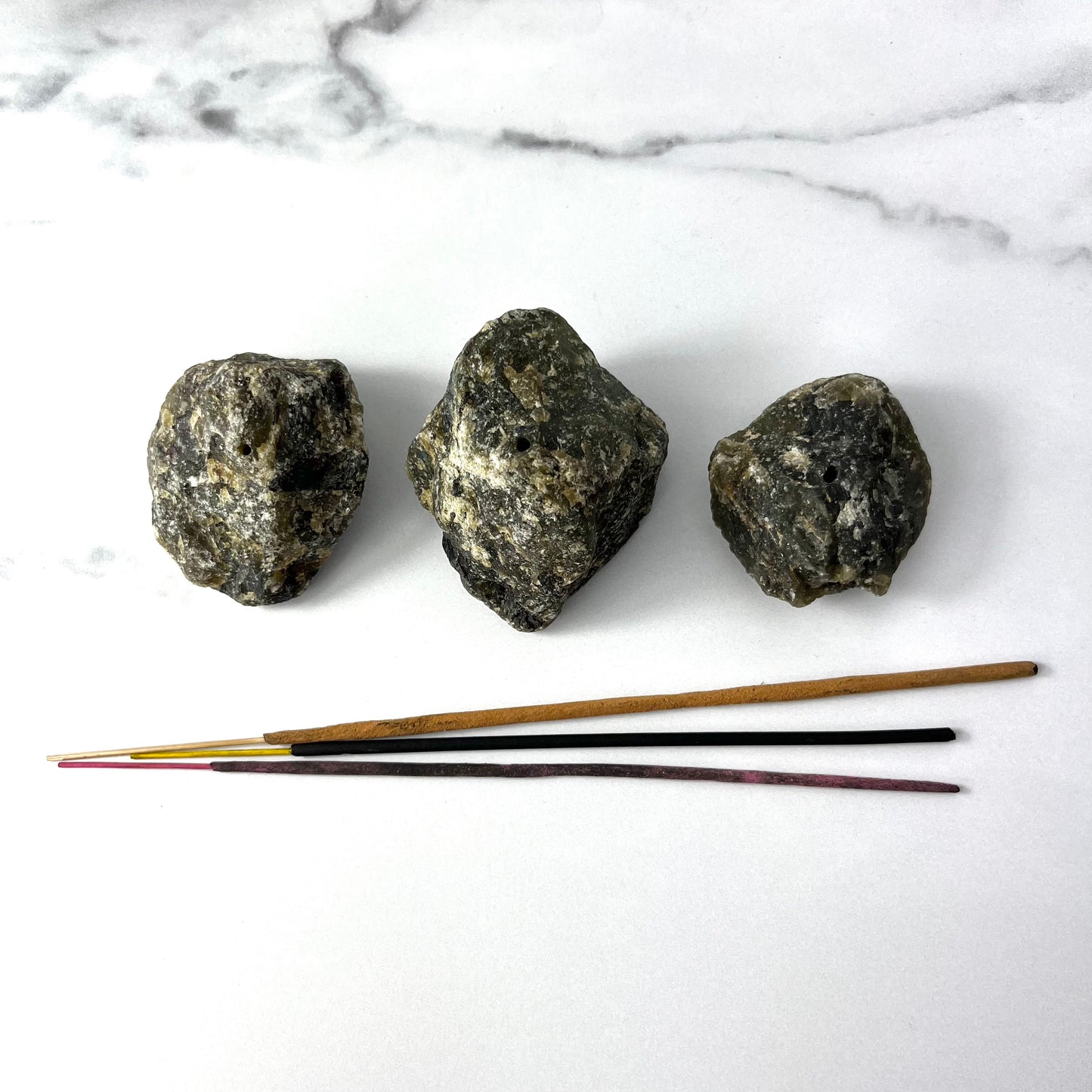 Rough Labradorite Incense Holder