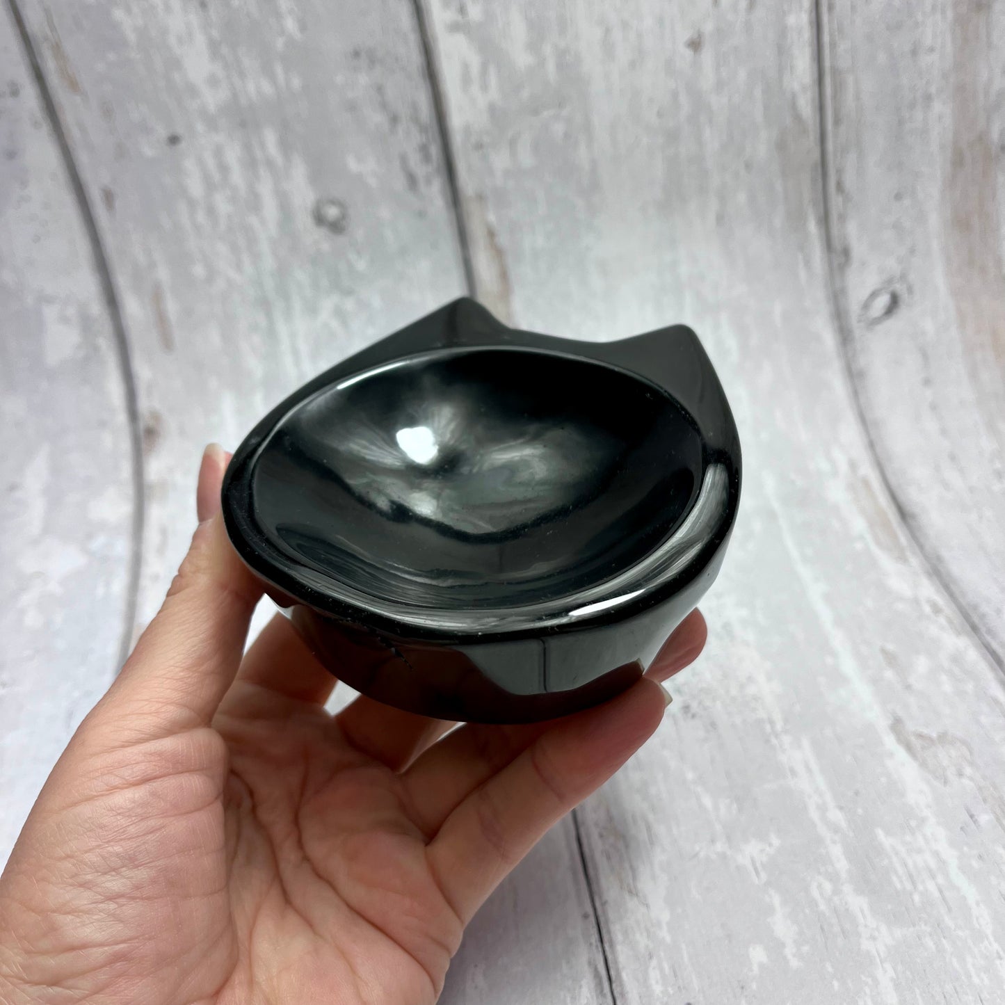 Obsidian Cat Bowl