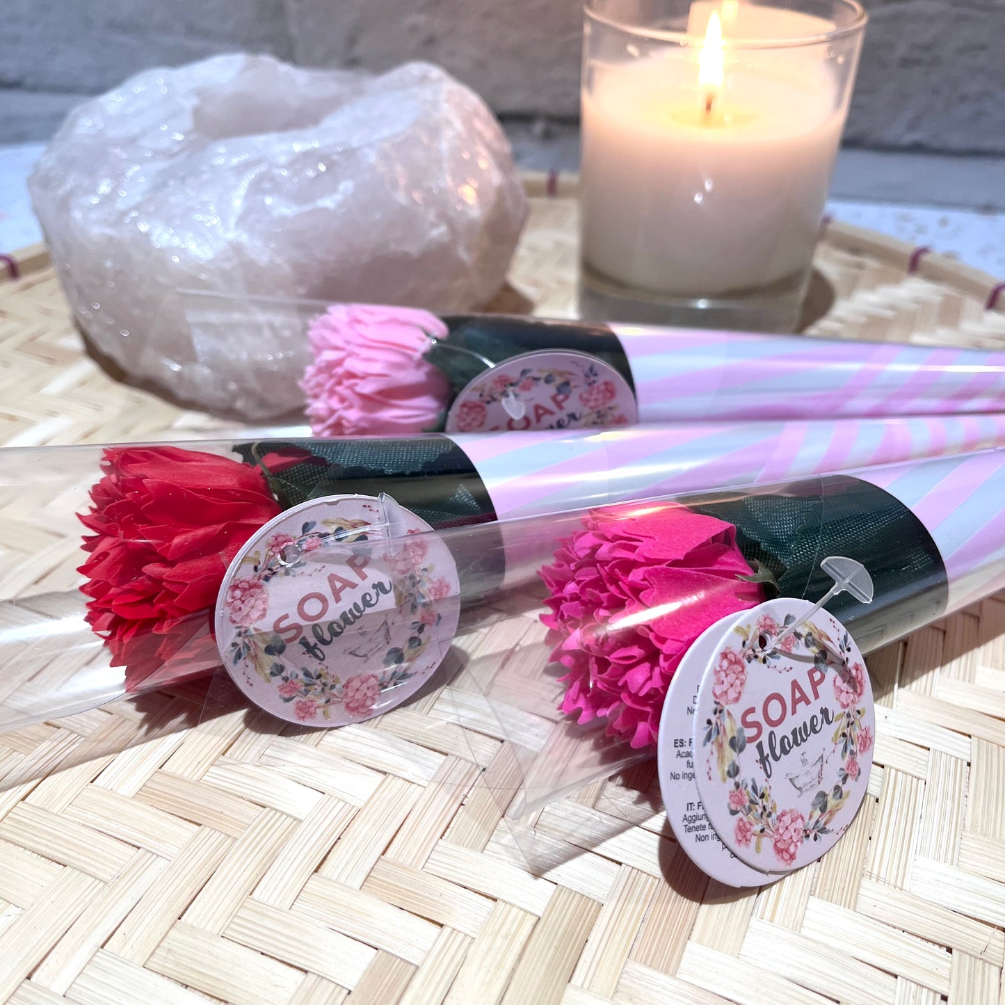 Small Carnation Soap Flower (Red)
