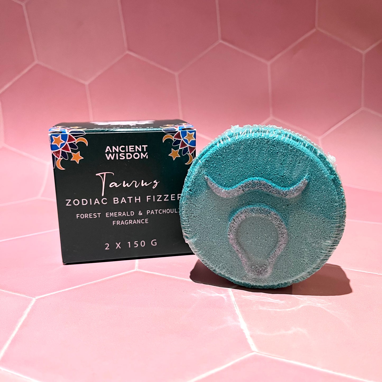 Taurus Set of Zodiac Bath Fizzers with Horoscope