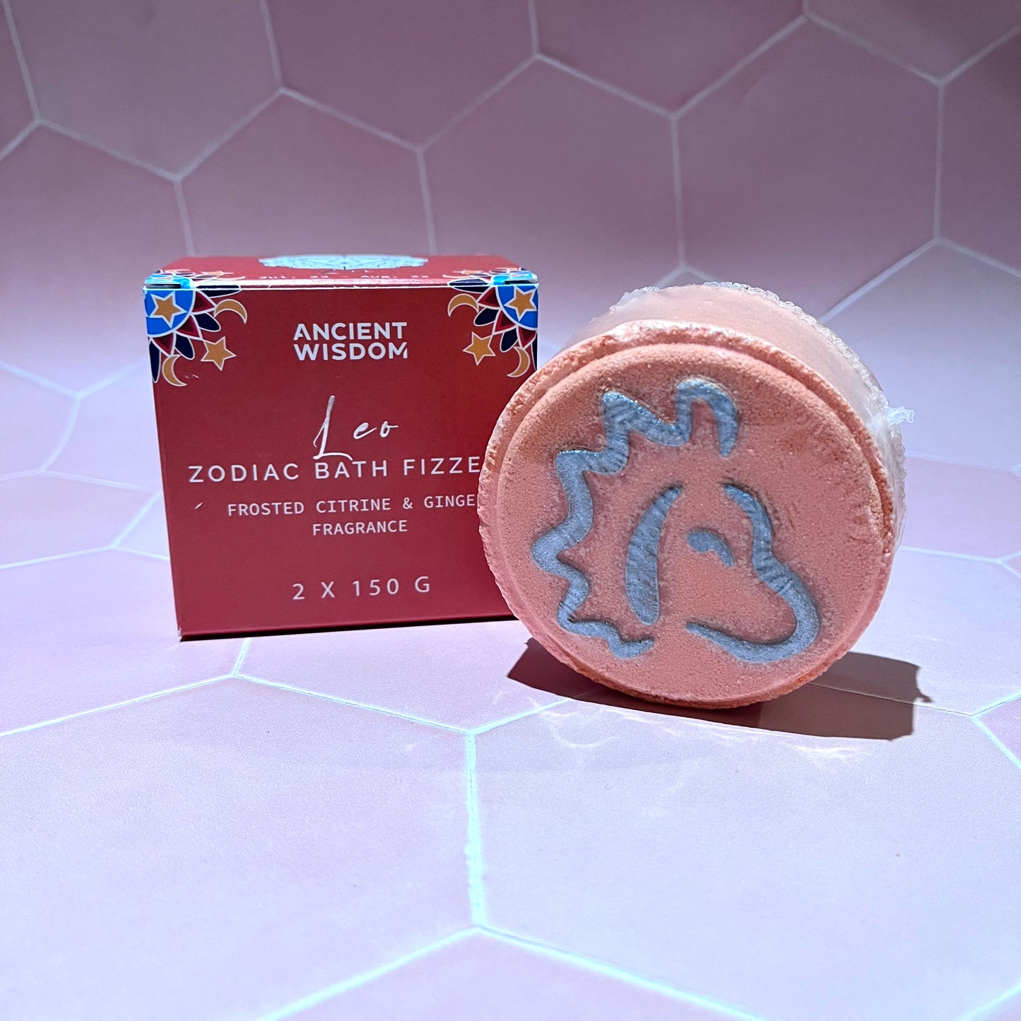 Leo Set of Zodiac Bath Fizzers with Horoscope