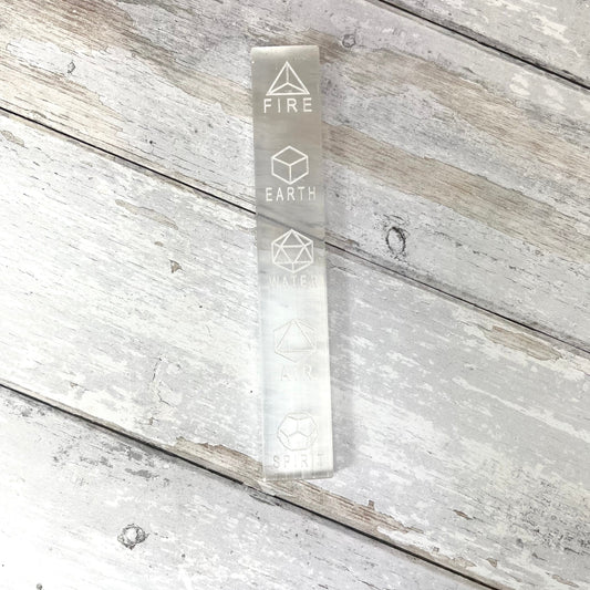 Selenite Elements Charging Ruler