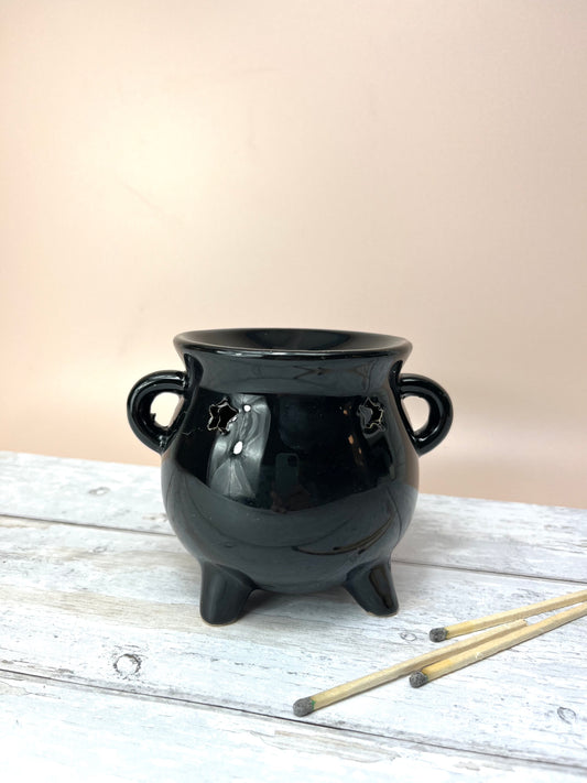 Black Mystical Cauldron Wax Burner