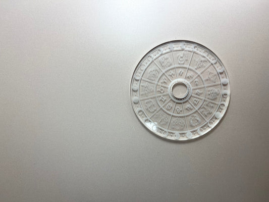 Etched Zodiac Acrylic Sphere Stand