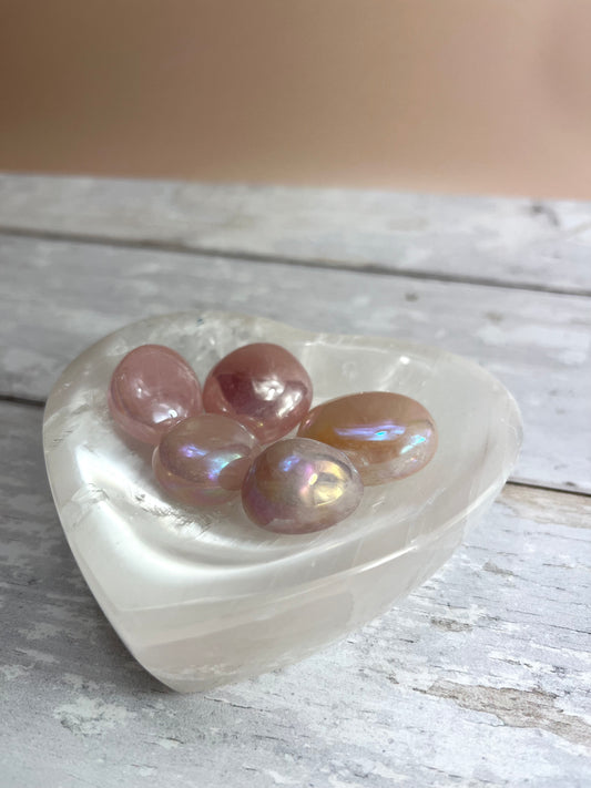 Selenite Love Heart Bowl