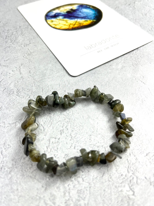 Labradorite Chip Bracelet