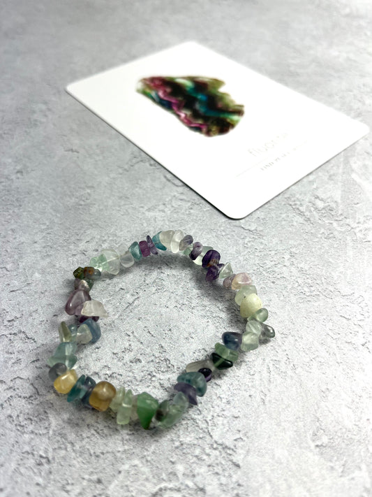 Fluorite Chip Bracelet