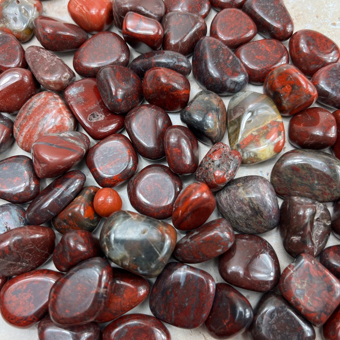Red Jasper Tumble Stone