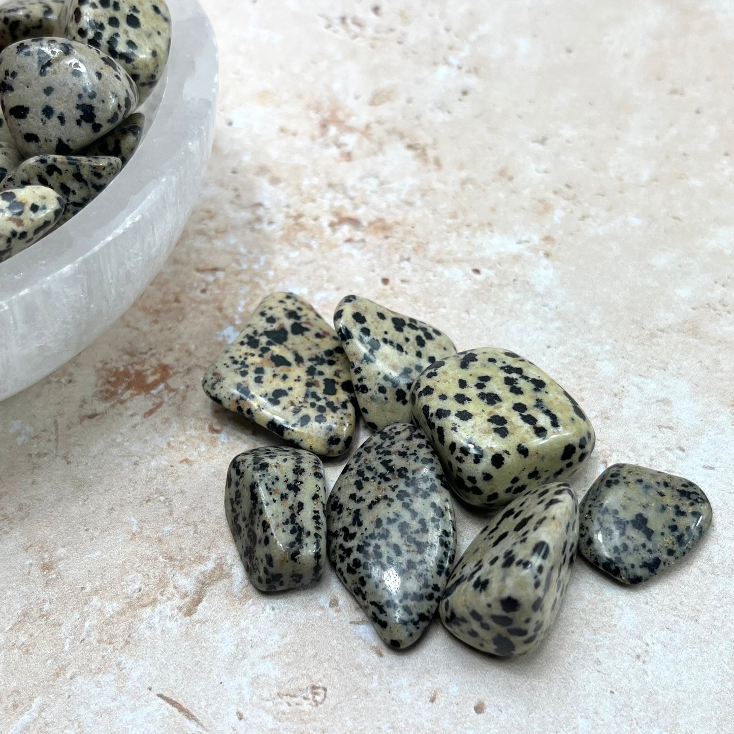 Dalmatian Jasper Tumble Stone