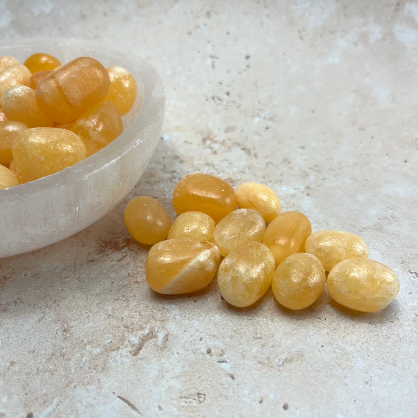 Orange Calcite Tumble Stone