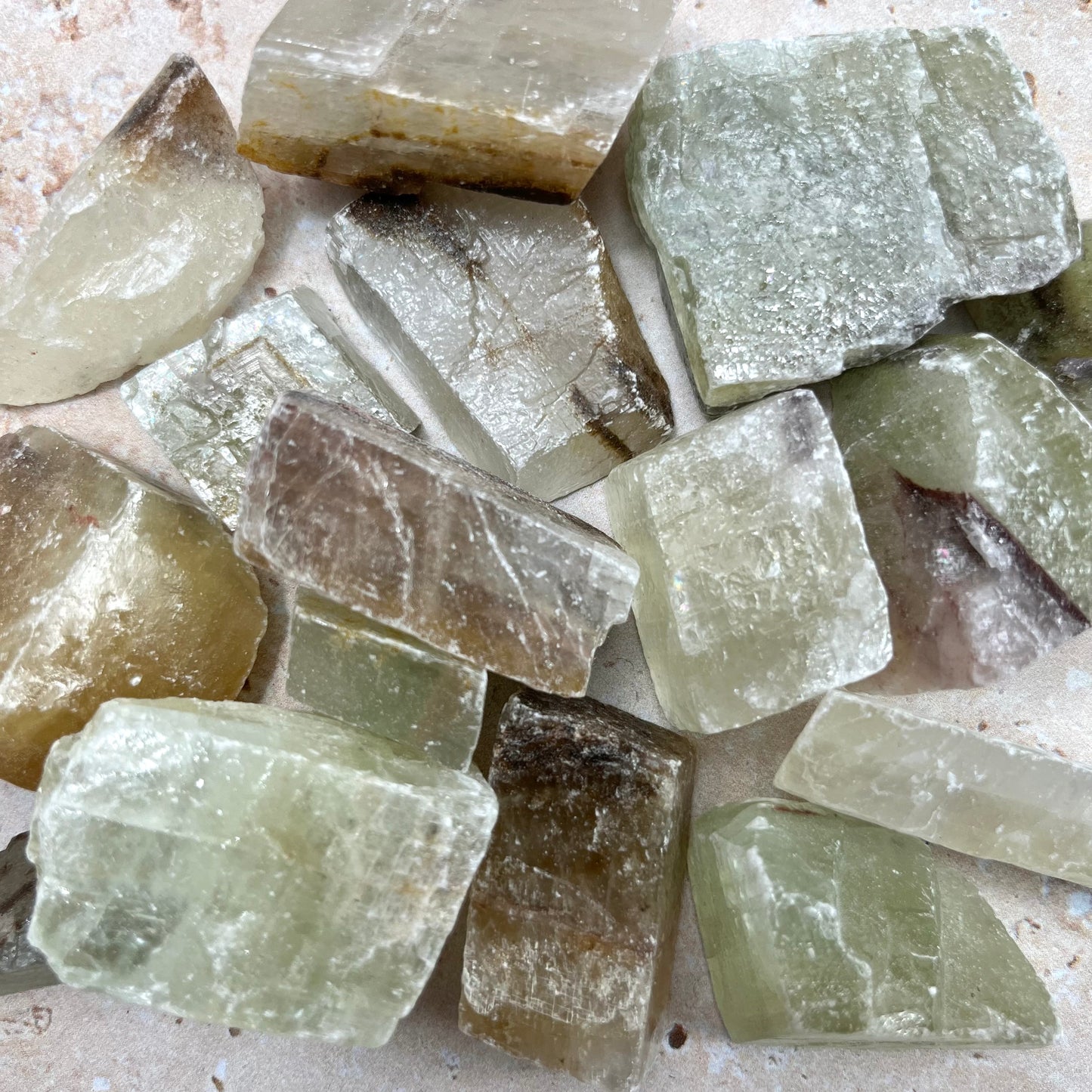 Green Calcite Rough Piece