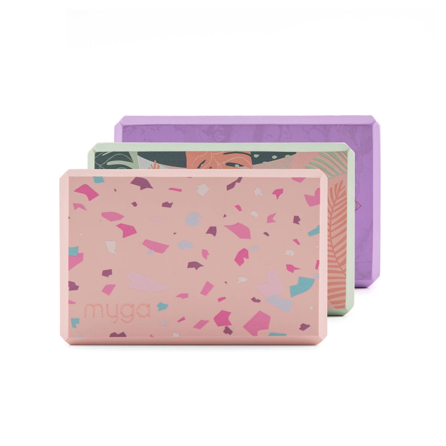 Printed Yoga Blocks: Terrazzo