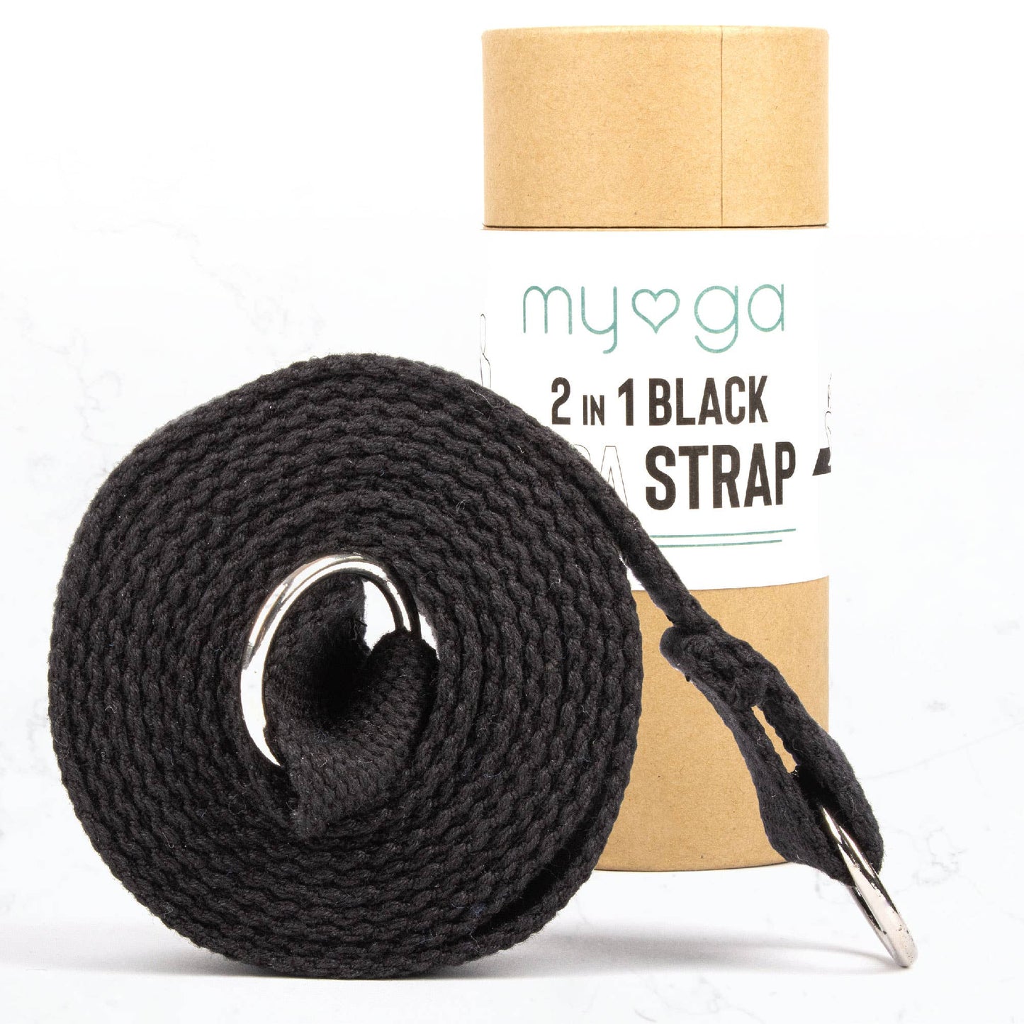 2 in 1 Yoga Belt & Slings: Black