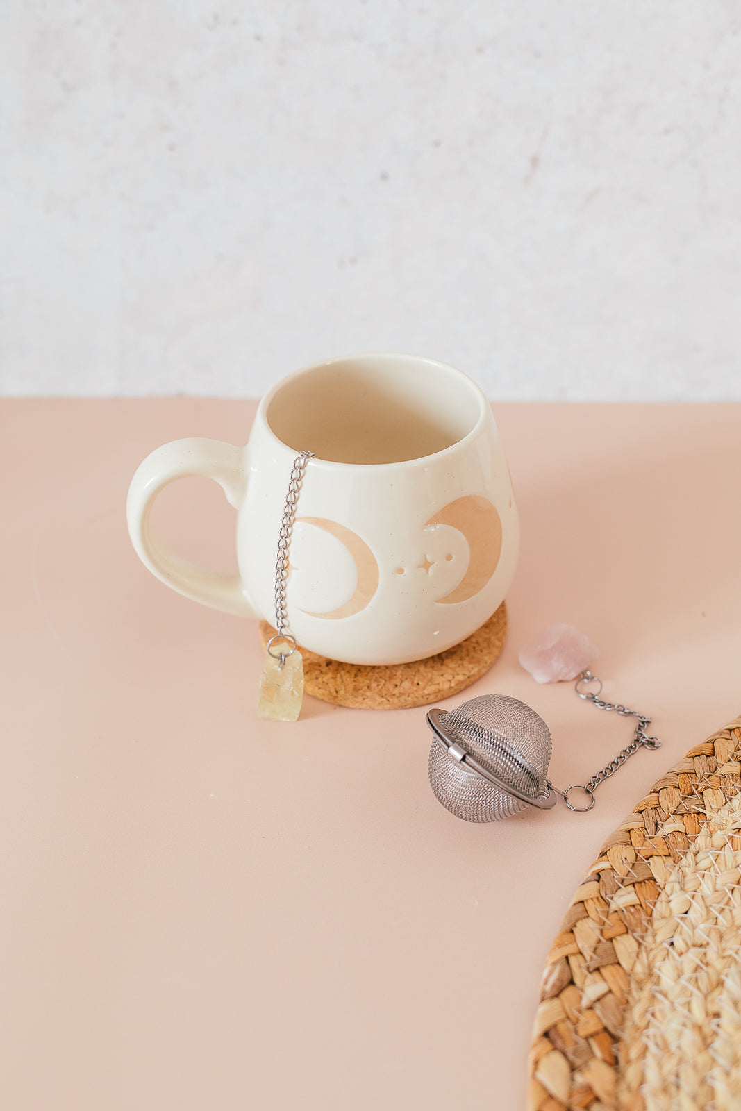 Rose Quartz Tea Strainer